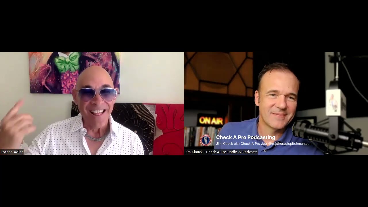Jim Klauck and Jordan Adler pictured in the source episode thumbnail about podcast authority