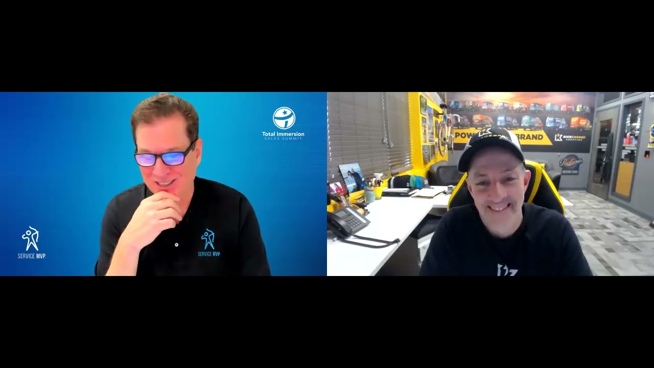 Service MVP video frame showing Joe Crisara and Dan Antonelli in their offices