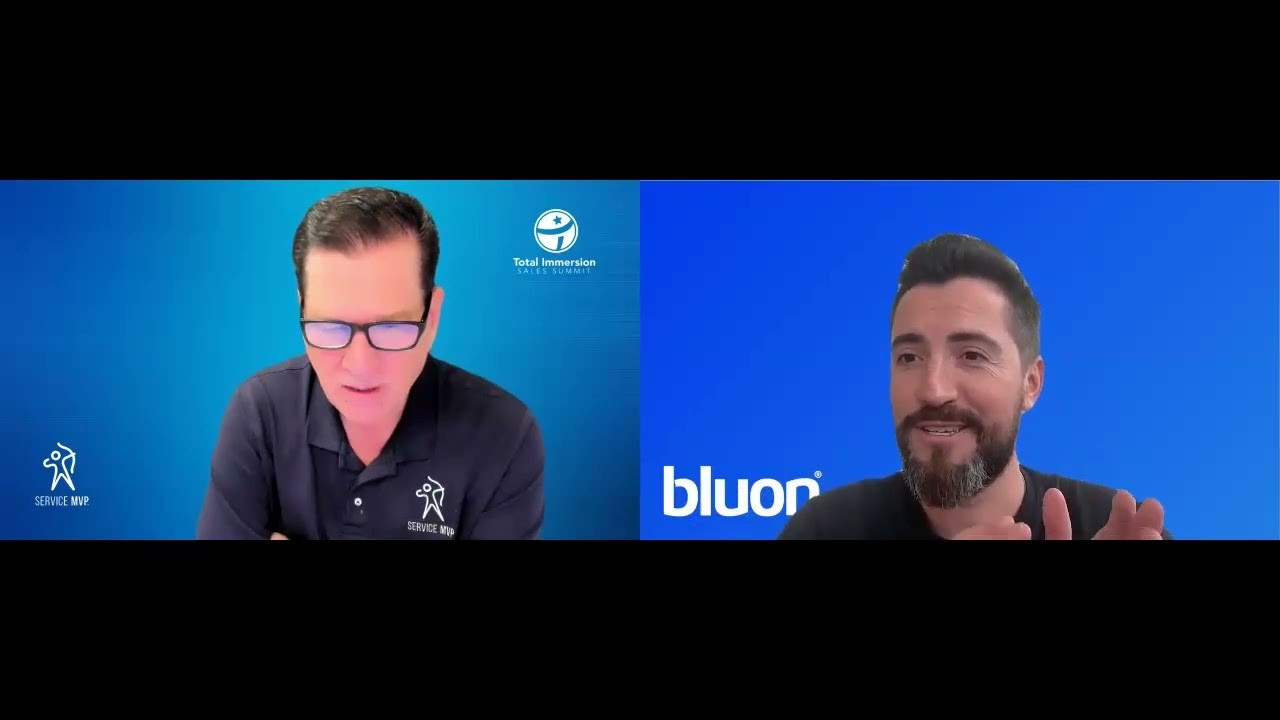 Service MVP video frame showing Joe Crisara and Matt Case discussing HVAC technician support