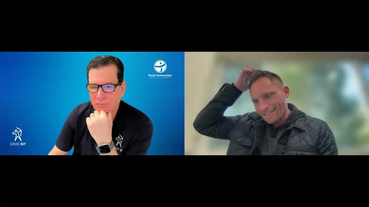 Joe Crisara and Landon Brewer in a split-screen video call in the source episode thumbnail